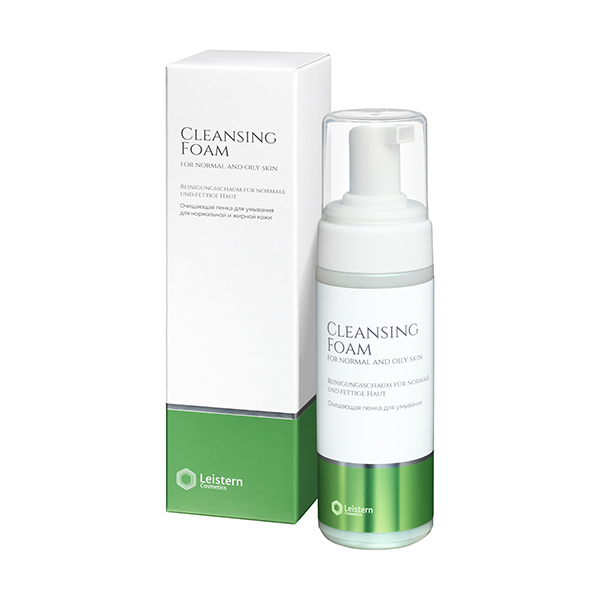 Leistern Cosmetics, Очищающая пенка для умывания, Cleansing Foam for normal and oily skin, 170 мл